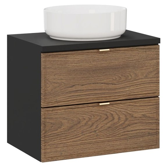 Zestaw Meblowy MAJA 60cm Czarny Mat/Dąb Casella