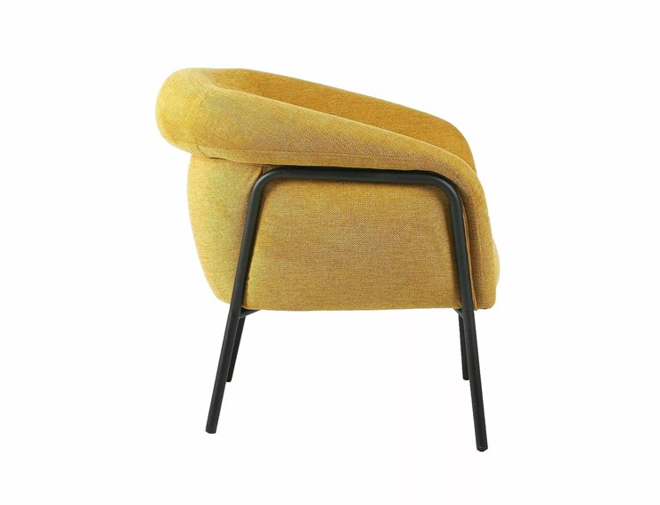 Fotel CLOVER Curry/Czarny Mat Brego 68