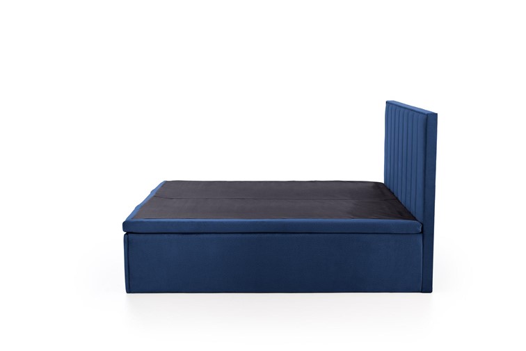 Łóżko Kontynentalne Tapicerowane ASENTO 160x200 Granatowy