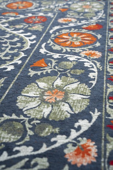 Dywan SUZANI NORDIC 9730 240x340 cm Niebieski/Czerwony