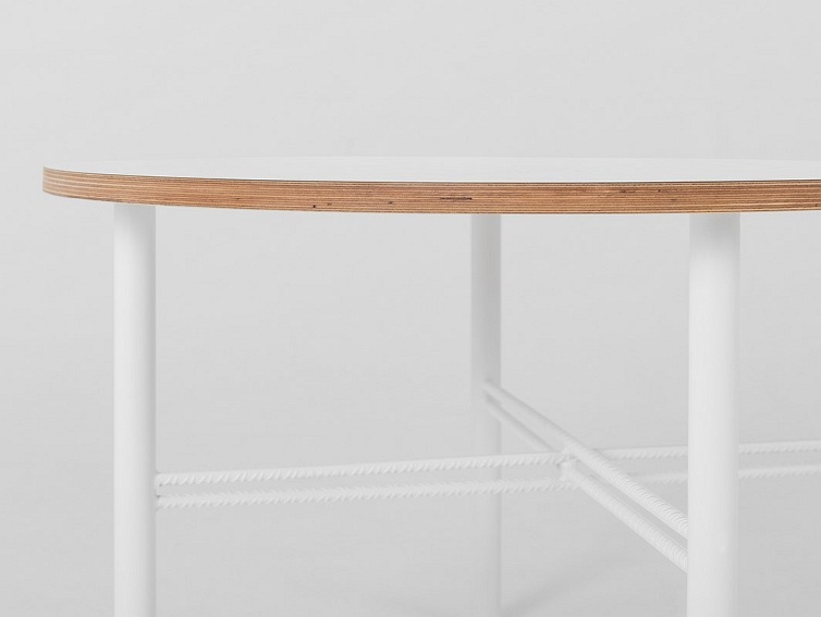 Stół Kawowy PENTO 80 Biały/Naturalny