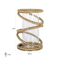 Świecznik JADEN S Złoty