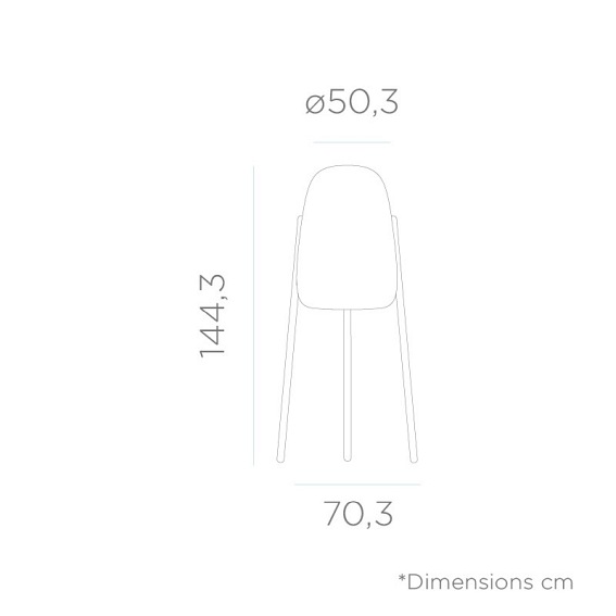 Lampa Ogrodowa ROCKET 145 CABLE IN&OUT Naturalny/Biały