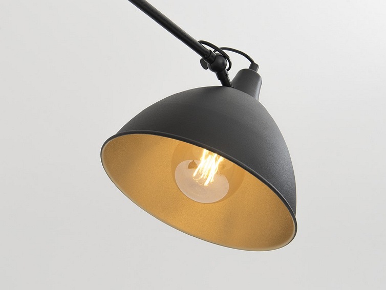 Lampa Wisząca Coben Two Head 26x100x100 Czarny