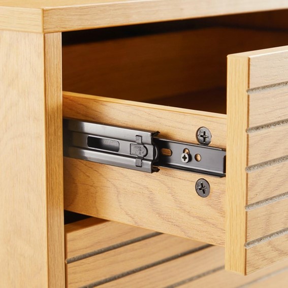 Szafka Nocna LATTES Dąb z 2 Szufladami