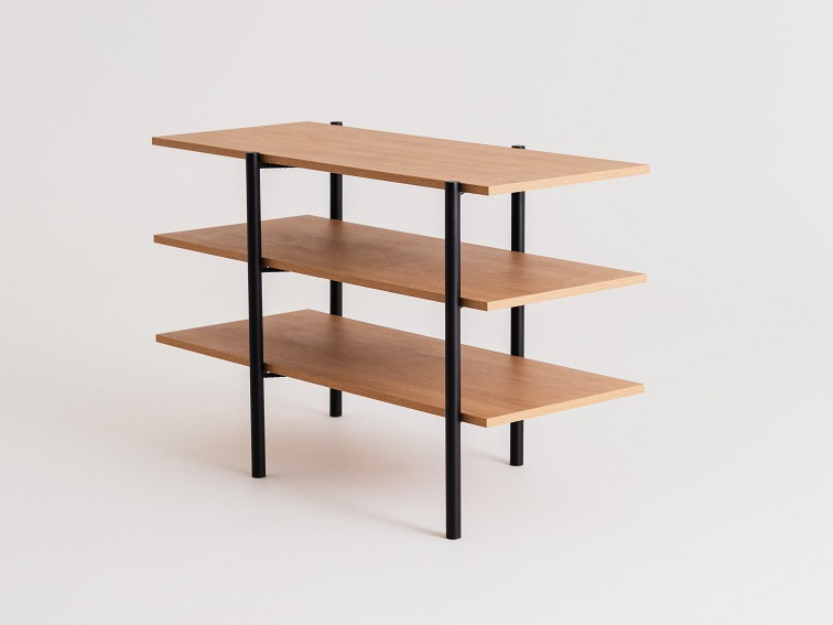 Konsola Rave Basic 3F 110x45 Dąb/Czarny