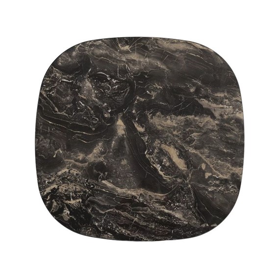 Ława STELLA B 75x75cm Czarny Połysk/Miedziany