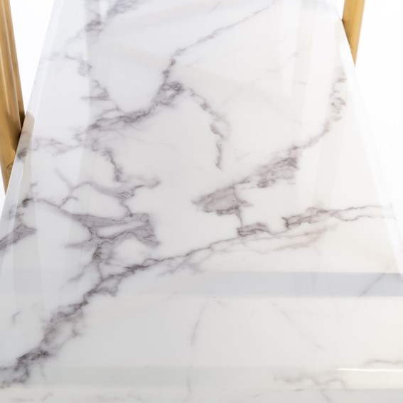 Szafa LAGRAND Złoty/Biały Efekt Marmuru