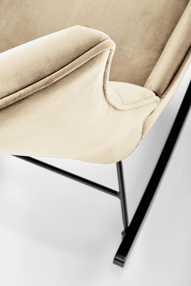 Fotel Bujany BAZALTO Beżowy