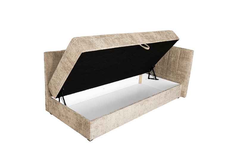 Łóżko RICKY z Pojemnikiem 90x200 cm Beżowy