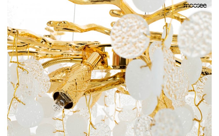 Lampa Wisząca RIVIERA 80 Złoty/Transparentny