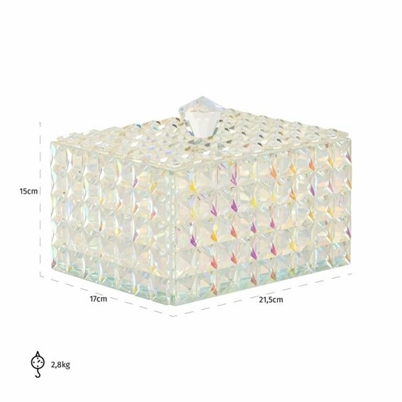 Pojemnik na Biżuterię RAINBOW Szklany