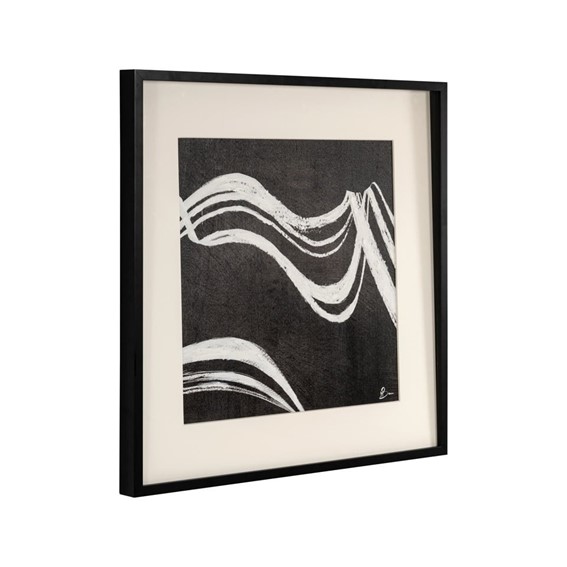 Obraz JOZY 80x80cm Biały/Czarny