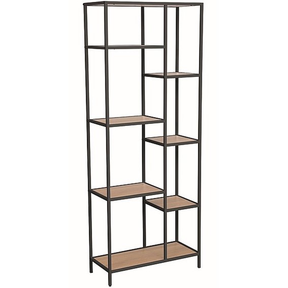 Regał COSTA A Czarny/Dąb