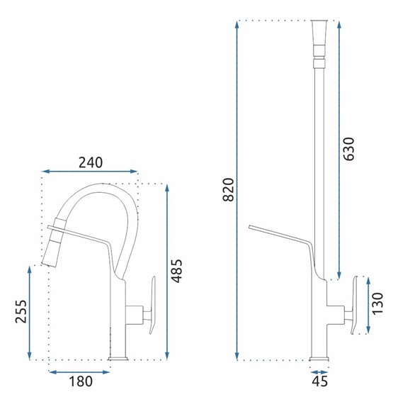 Bateria Kuchenna CASTOR Czarny