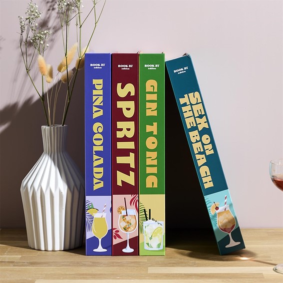 Pudełko Książka PINACOLADA Fioletowy