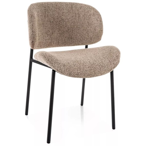 Krzesło KISO Noelle Ciemny Beż/Czarny Mat