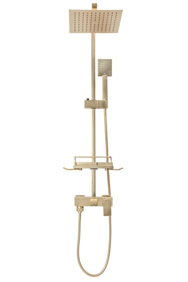 Zestaw Natryskowy JACK Złoty Szczotkowany