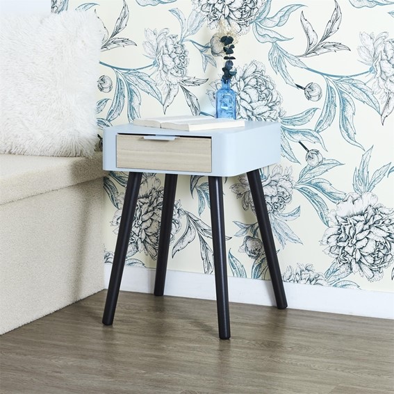 Szafka Nocna PADANO Błękitny/Czarny