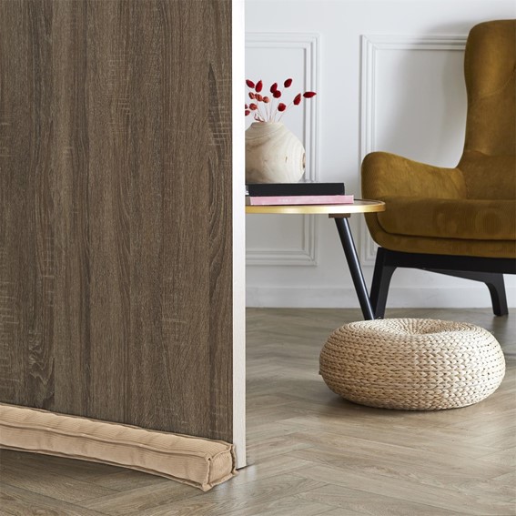 Stoper/Wałek do Drzwi Sztruks Beżowy