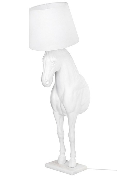Lampa Podłogowa Koń HORSE Stand M Biały