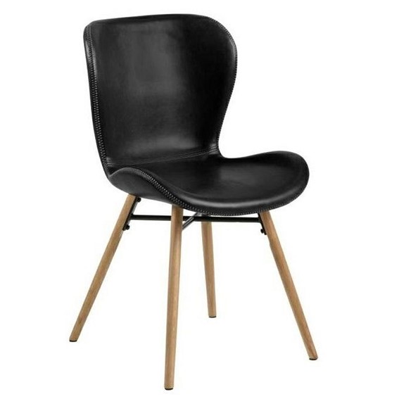 Krzesło BATILDA RETRO Czarny/Naturalny