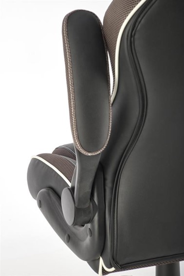 Fotel Gabinetowy HAMLET Czarny/Popielaty