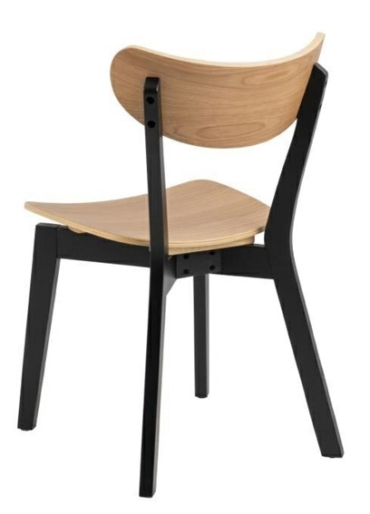 Krzesło ROXBY Naturalne Czarne