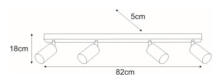Lampa Sufitowa KAYLA K-4556 Biały