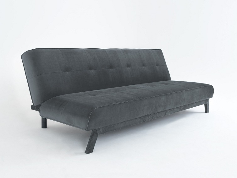 Sofa Rozkładana 3 os. Modes L 210x90x78 Szary Bez/Czarny