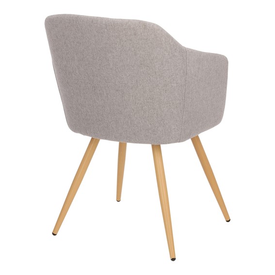 Krzesło MOLTO Szary/Naturalny