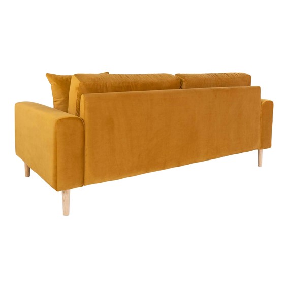 Sofa Trzyosobowa LIDO Żółty/Naturalny