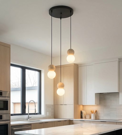 Lampa Wisząca LOOP 3 Czarny