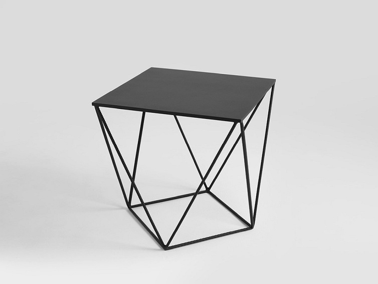 Stolik DARYL METAL 55 Czarny