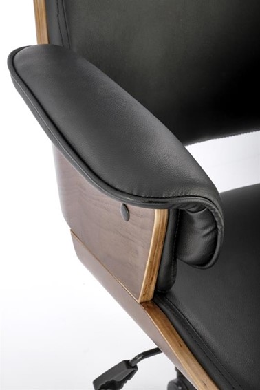 Fotel Gabinetowy WEBER Orzech/Czarny