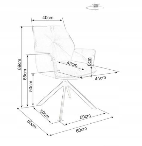 Krzesło BOOGIE II Velvet Czarny/Beż Bluvel 28