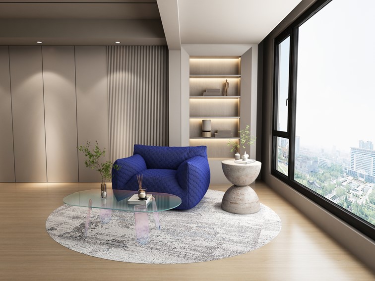 Stolik MODIG M75-120 Wielokolorowy/Transparentny