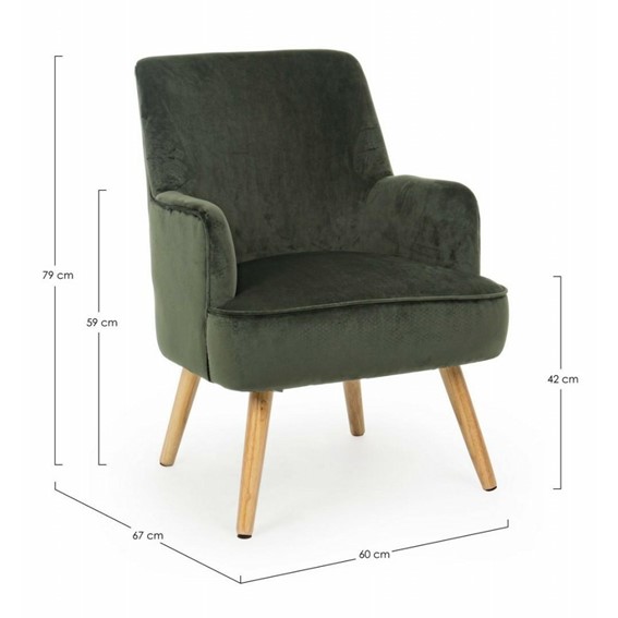 Fotel ADELINE Zielony