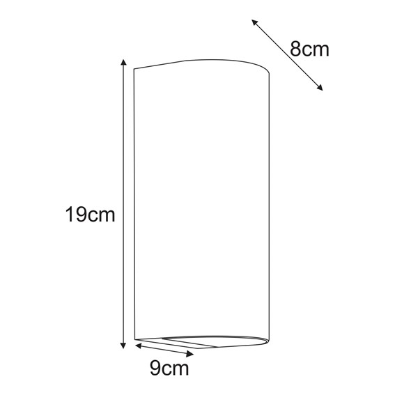 Kinkiet Zewnętrzny PRIMA K-8209 Czarny