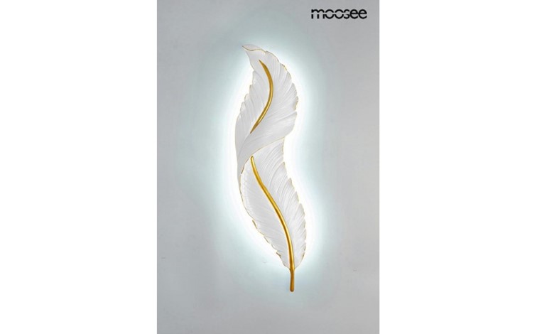 Lampa Ścienna IKAR 80 Biały/Złoty