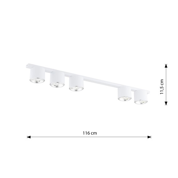 Lampa Sufitowa NANO 5 Biały