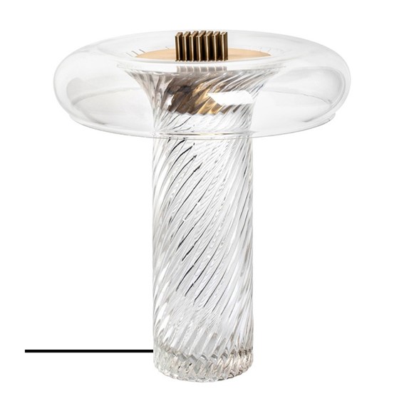 Lampa Stołowa ICAR Transparentny/Złoty