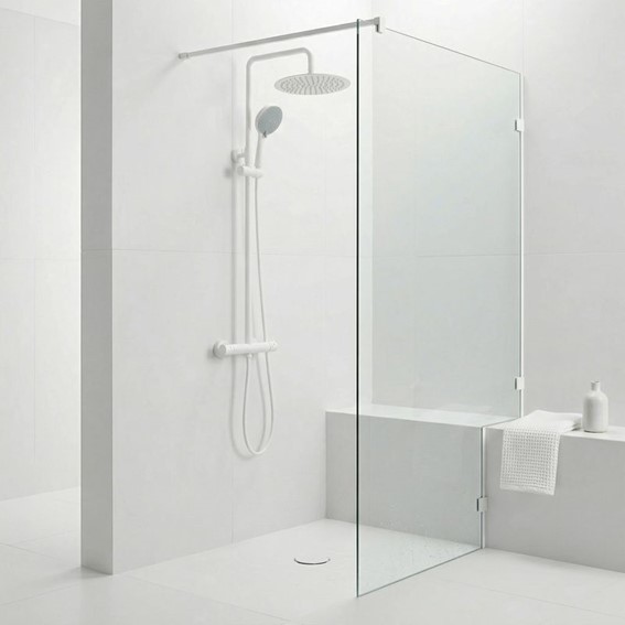 Zestaw Natryskowy z Termostatem LUNGO Biały