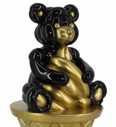 Dekoracja HARLY Czarny/Złoty