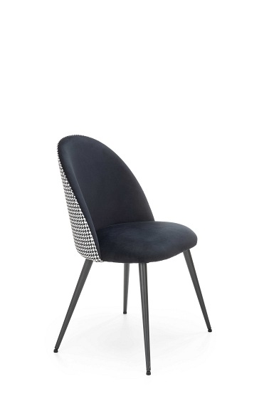 Krzesło K-478 54x49x84 Czarny/Biały