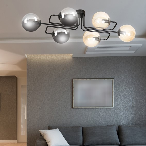 Lampa Sufitowa BRENDI 6A MIX2 Czarny