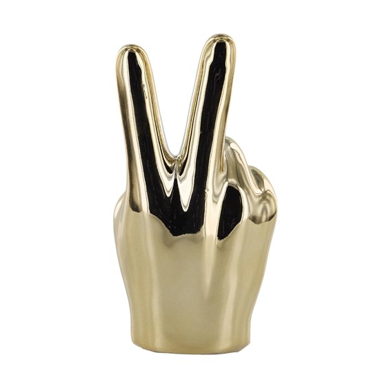 Dekoracja/Figurka Dłoń VICTORIA Palec Złoty