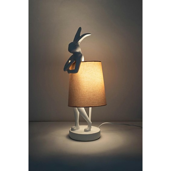Lampa Stołowa RABBIT 50cm Biały/Różowy