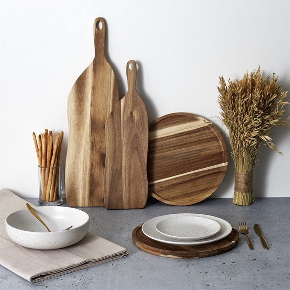 Deska do Krojenia Drewniana 64 cm