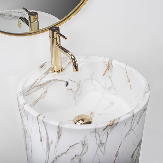 Umywalka Wolnostojąca ANYA LAVA MATT Biały